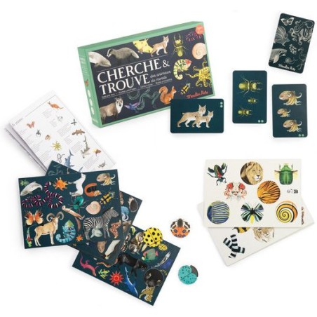 Jeu cherche et trouve Tout autour du monde - Moulin Roty