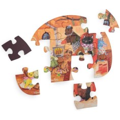 4 mini puzzles Une belle journée Les Minouchkas - Moulin Roty 2