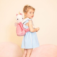 Sac à dos doux Léna la licorne - Bagagerie enfant - Lilliputiens 2