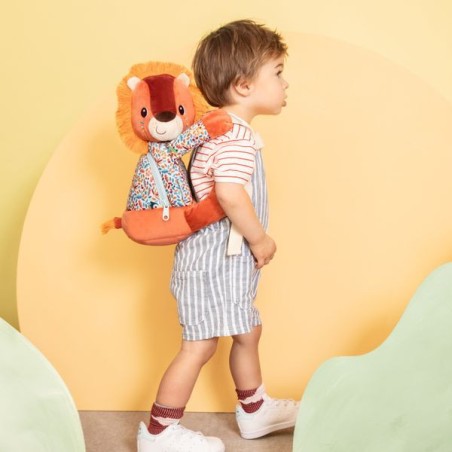 Sac à dos doux Jack le lion - Bagagerie enfant - Lilliputiens