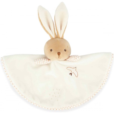 Doudou lapin crème pour bébé dès la naissance, doudou rond - Kaloo