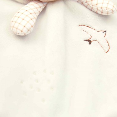 Doudou lapin crème pour bébé dès la naissance, doudou rond - Kaloo