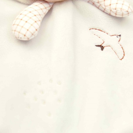 Doudou lapin crème pour bébé dès la naissance, doudou rond - Kaloo