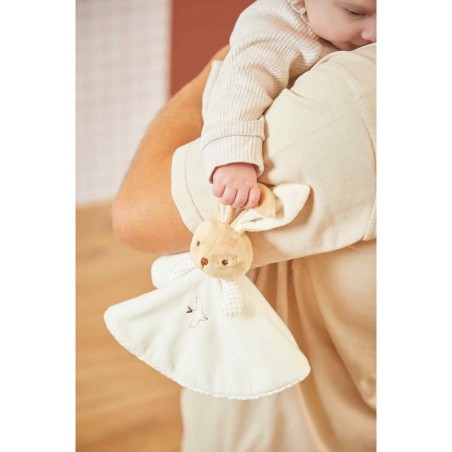 Doudou lapin crème pour bébé dès la naissance, doudou rond - Kaloo