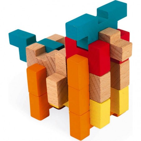 Blocs de construction en bois - 100 pièces - Janod