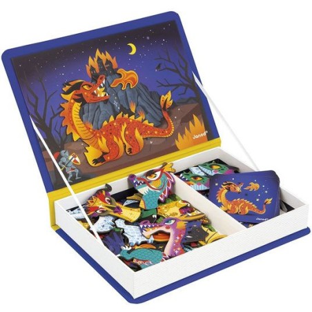 Magnetibook Dragons - Jeu magnétique et éducatif - Janod