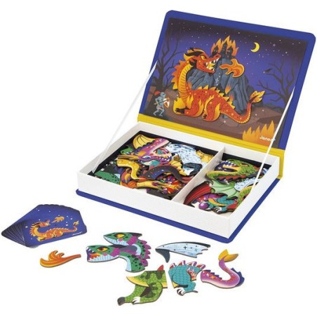 Magnetibook Dragons - Jeu magnétique et éducatif - Janod