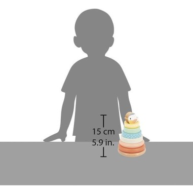 Empilable nid Pure - Jouet d'éveil en bois - Janod