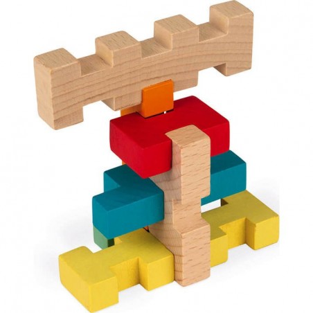Blocs de construction en bois - 100 pièces - Janod
