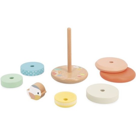 Empilable nid Pure - Jouet d'éveil en bois - Janod