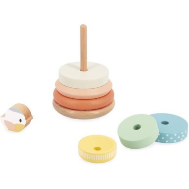 Empilable nid Pure - Jouet d'éveil en bois - Janod