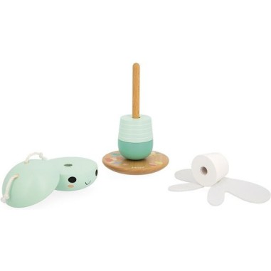 Empilable libellule Pure - Jouet d'éveil en bois - Janod