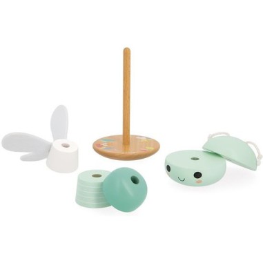 Empilable libellule Pure - Jouet d'éveil en bois - Janod