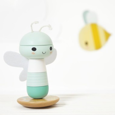 Empilable libellule Pure - Jouet d'éveil en bois - Janod