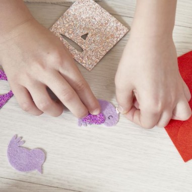 6 barrettes pailletées à créer Flower Garden - Loisirs créatifs - Janod