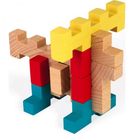 Blocs de construction en bois - 100 pièces - Janod