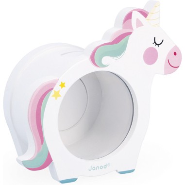 Tirelire Licorne en bois : Tirelires en bois - Janod