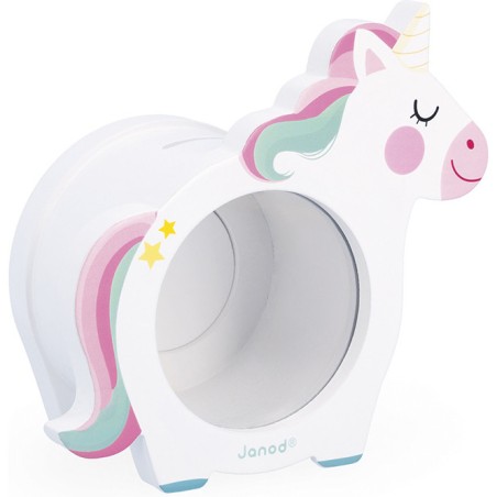 Tirelire Licorne en bois : Tirelires en bois - Janod