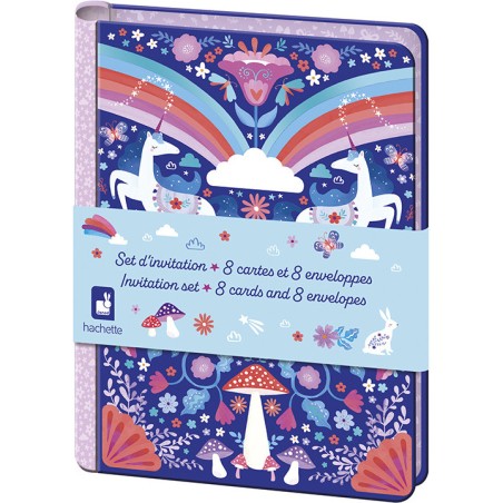 Invitations anniversaire licorne à fabriquer, pour enfant 6 ans - Janod