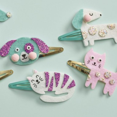 6 barrettes pailletées à créer Little Pets - Loisirs créatifs - Janod