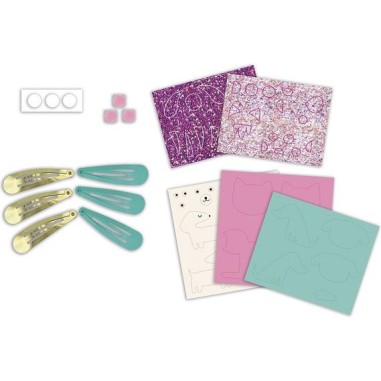 6 barrettes pailletées à créer Little Pets - Loisirs créatifs - Janod