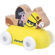 Véhicule roulant chevalier Cross Roads - Voiture en bois - Janod