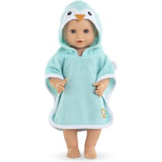 Vêtement pour grand poupon 36 cm : cape de bain pingouin - Corolle 2