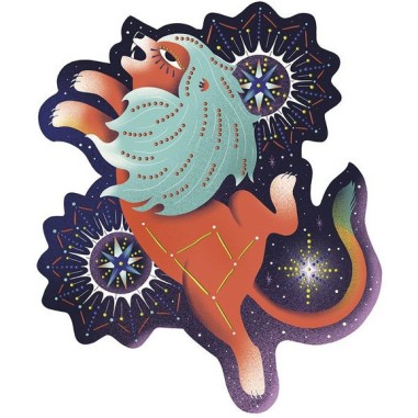 Peinture pointillisme 3D Animaux cosmiques - Janod