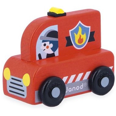 Camion de pompier Cross Roads - Jouet en bois - Janod