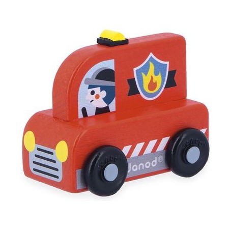 Camion de pompier Cross Roads - Jouet en bois - Janod