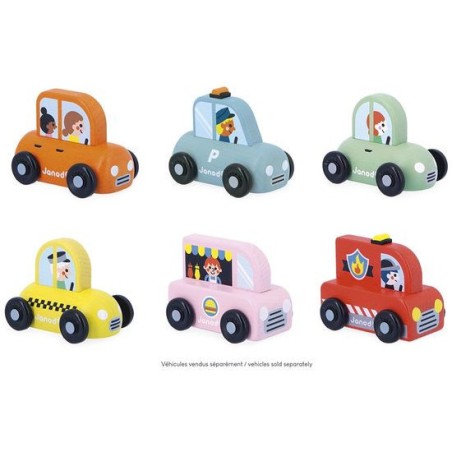 Camion de pompier Cross Roads - Jouet en bois - Janod