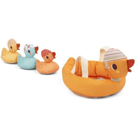Jouet de bain maman canard et ses canetons aimantés - Lilliputiens