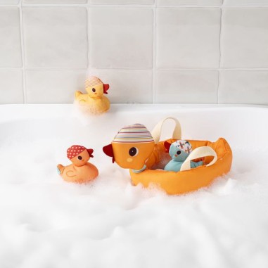 Jouet de bain maman canard et ses canetons aimantés - Lilliputiens