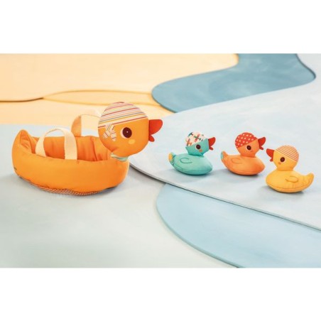 Jouet de bain maman canard et ses canetons aimantés - Lilliputiens
