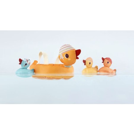 Jouet de bain maman canard et ses canetons aimantés - Lilliputiens