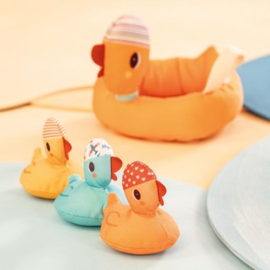 Jouet de bain maman canard et ses canetons aimantés - Lilliputiens