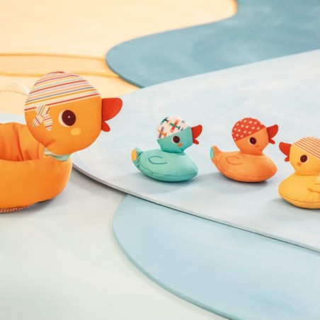 Jouet de bain maman canard et ses canetons aimantés - Lilliputiens