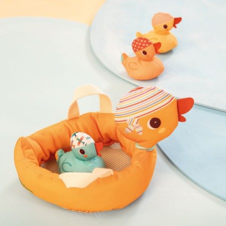 Jouet de bain maman canard et ses canetons aimantés - Lilliputiens