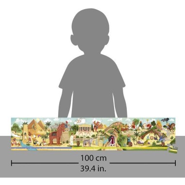 Puzzle frise Mythologie et Antiquité 100 pièces - Janod