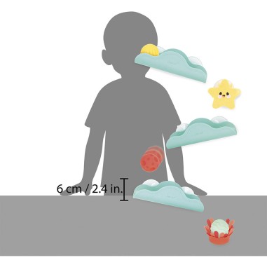 Circuit de bain marin - Jouet de bain pour enfant, bébé 12 mois - Janod