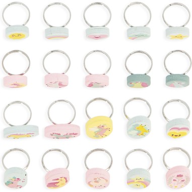 Set de 20 Bagues Licorne : Beauté - Janod