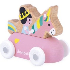 Véhicule roulant princesse et licorne Cross Roads - Janod