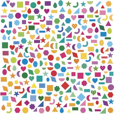 Gommettes Formes Géométriques : Mosaïque, gommettes & stickers - Janod