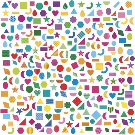 Gommettes Formes Géométriques : Mosaïque, gommettes & stickers - Janod