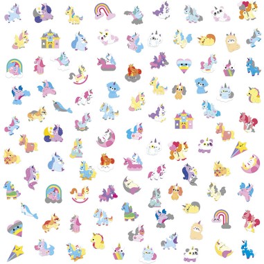 Gommettes Licornes : Mosaïque, gommettes & stickers - Janod