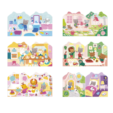 Cahier de Stickers - La Maison - Janod