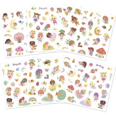 Stickers Fées : Mosaïque, gommettes & stickers - Janod 2