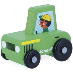 Tracteur vert Cross Roads - Jouet en bois - Janod 2