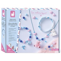 Kit Créatif - 3 Bijoux Petits Animaux à Créer : Collection "Les Ateliers Bijoux" & Perles - Janod