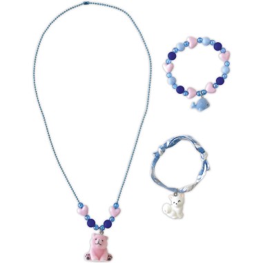 Kit Créatif - 3 Bijoux Petits Animaux à Créer : Collection "Les Ateliers Bijoux" & Perles - Janod